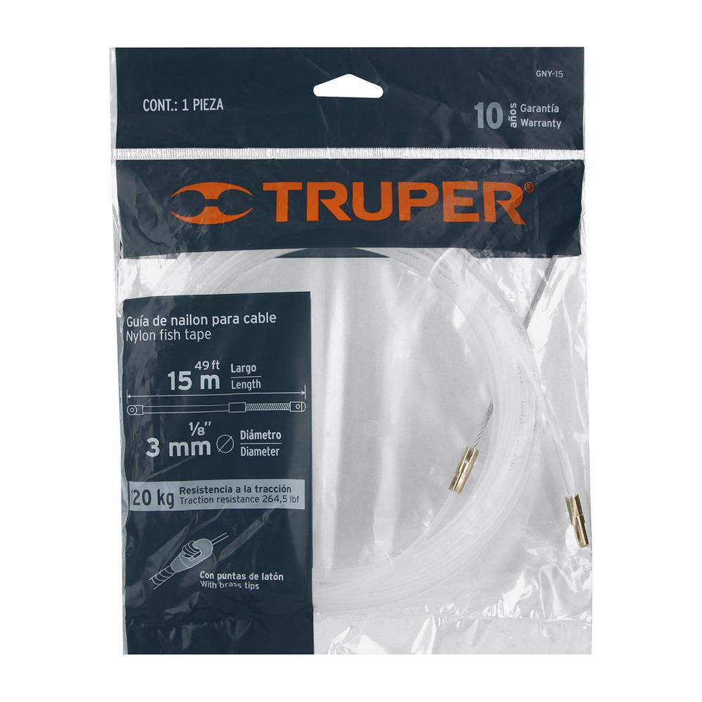 GUÍA PARA CABLE BLANCO 15 M TRUPER The Home Depot México