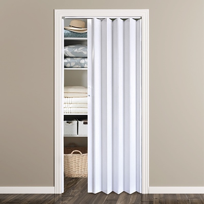 Puerta Plegable De Pvc Mm Color Marfil The Home Depot M Xico