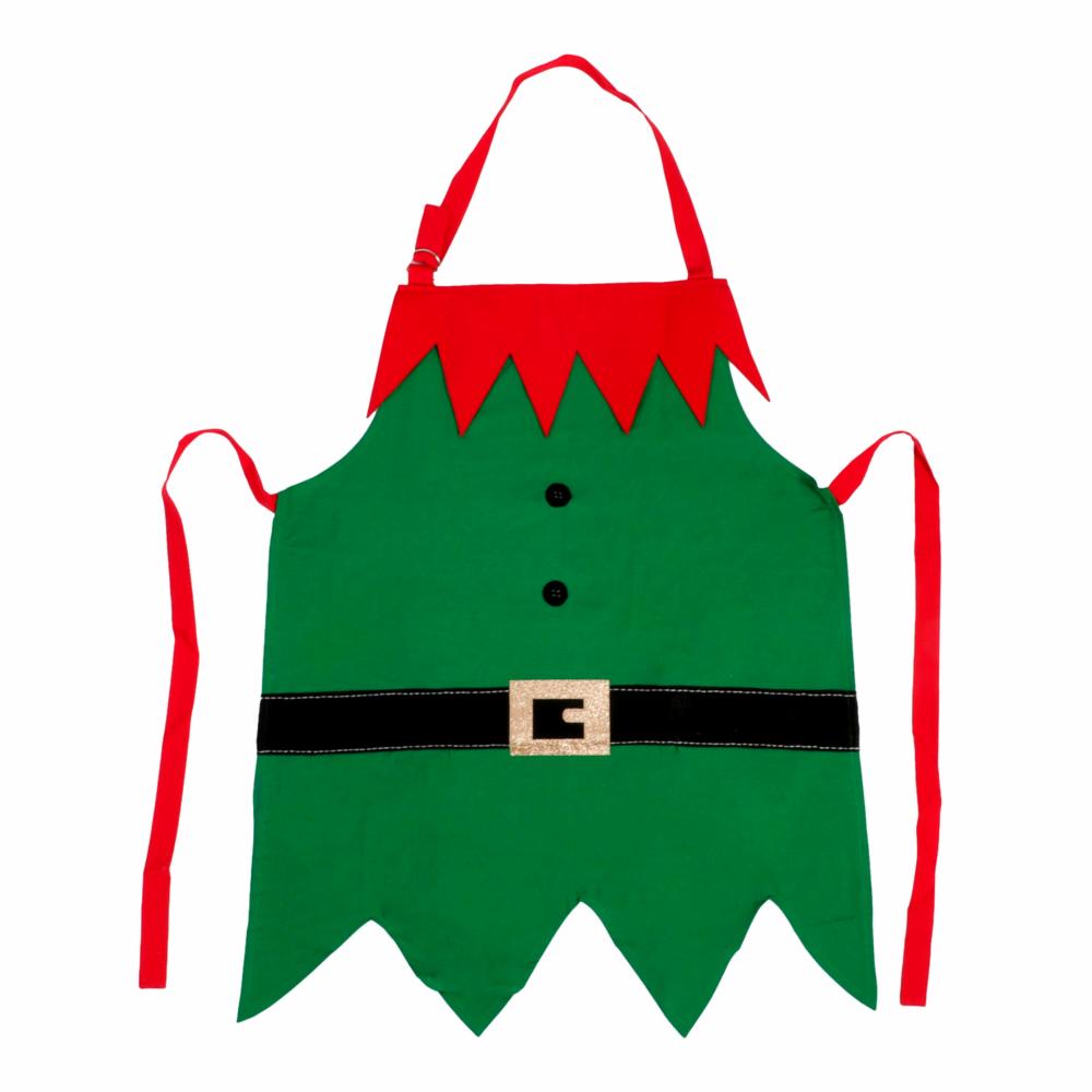 MANDIL NAVIDEÑO DUENDE VERDE 71 X 81 CM The Home Depot México