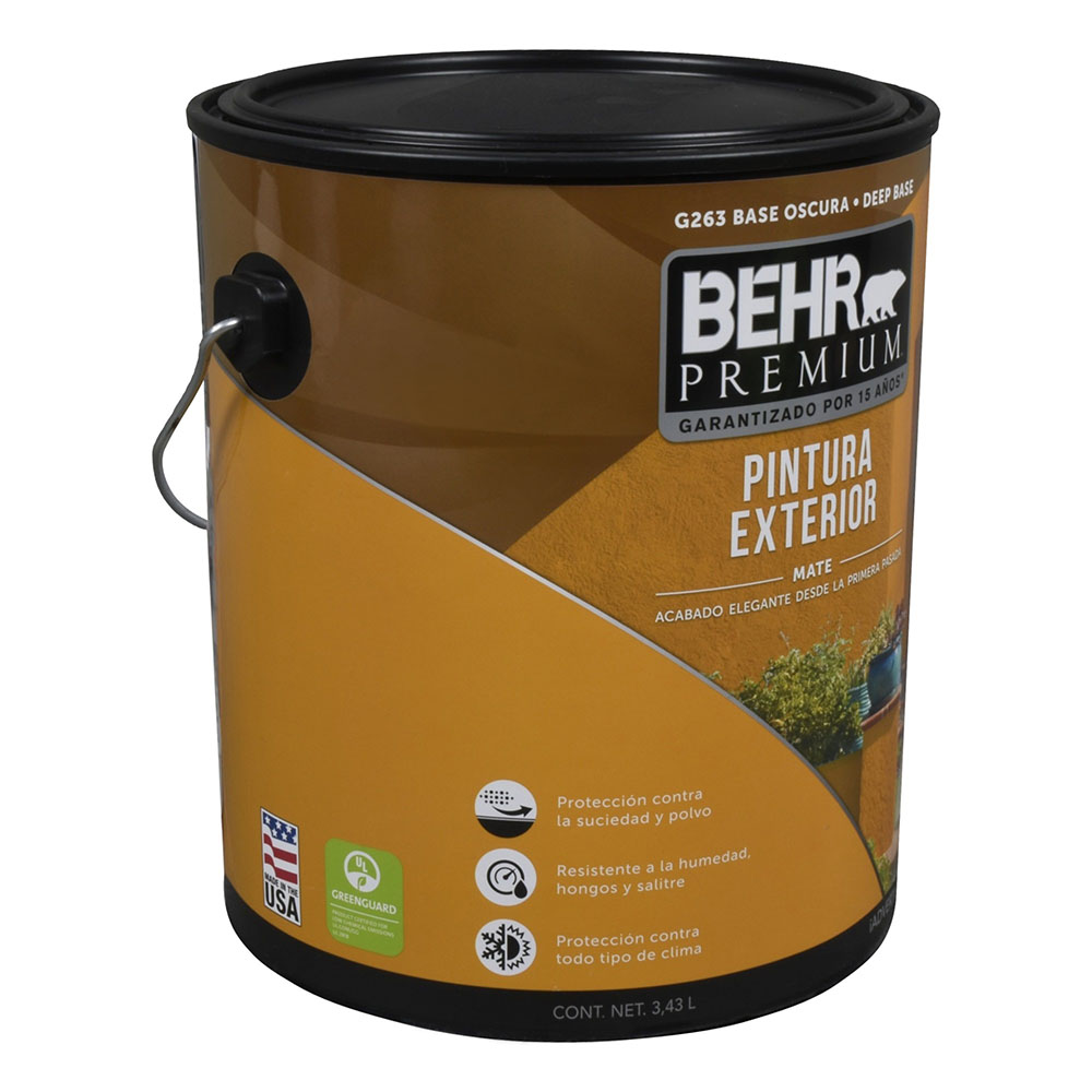 Pintura Base Oscura Exterior Behr Premium L Mate The Home Depot