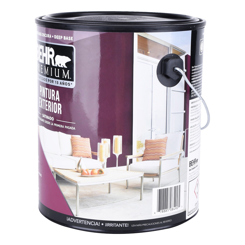 Pintura Base Oscura Exterior Behr Premium Satinado Litros The Home Depot M Xico