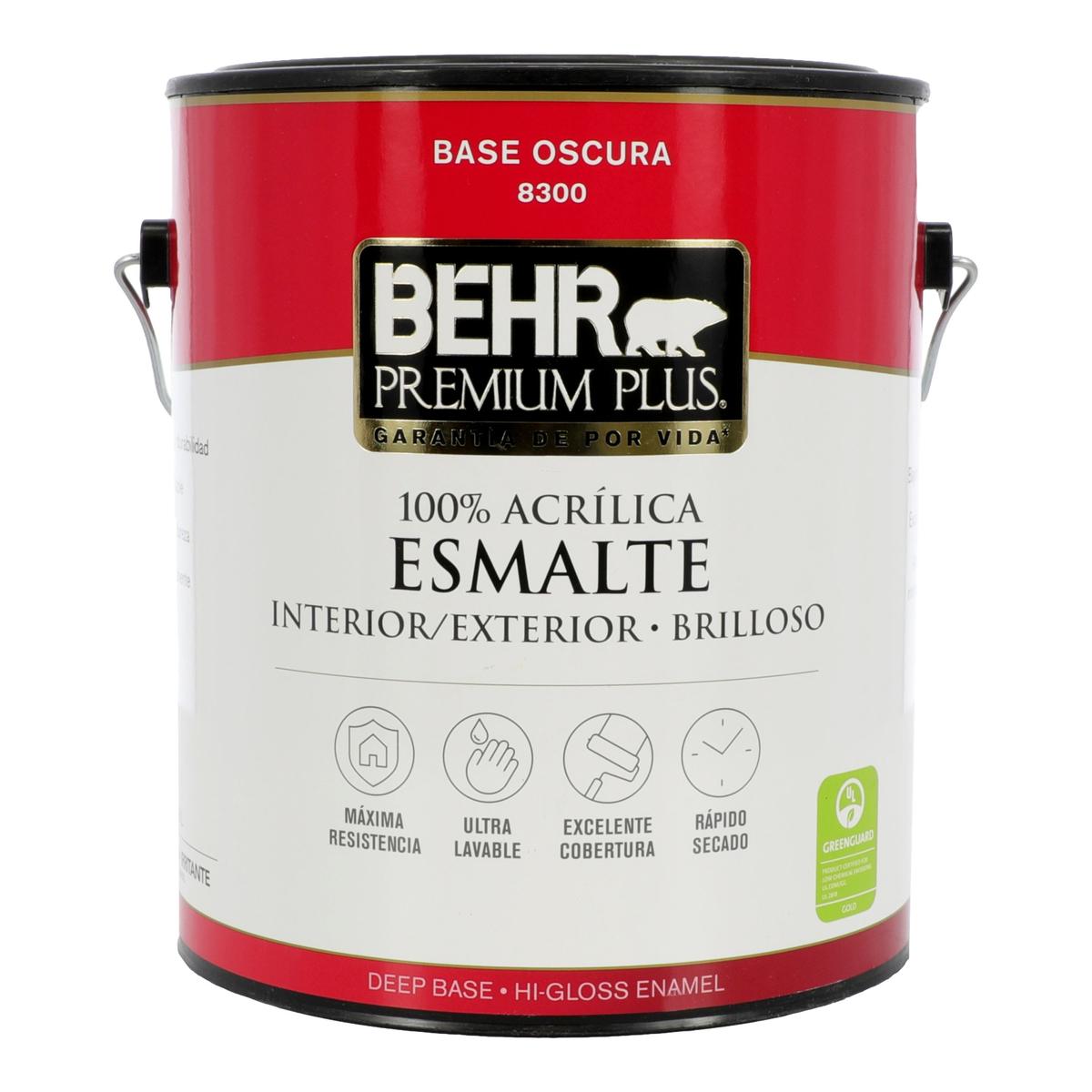 Esmalte Behr Premium Plus Brillante Base Oscura L The Home Depot M Xico