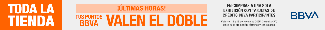 ¡Últimas horas! Toda la tienda - Tus puntos BBVA Valdrán el doble
