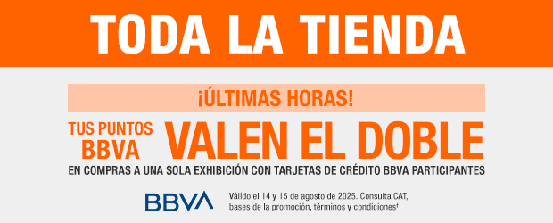¡Últimas horas! Toda la tienda - Tus puntos BBVA Valdrán el doble