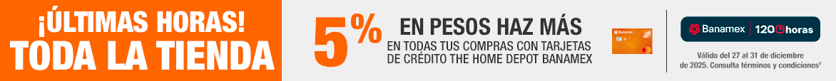 ¡Últimas horas! - Todo la tienda - 5% en pesos haz más