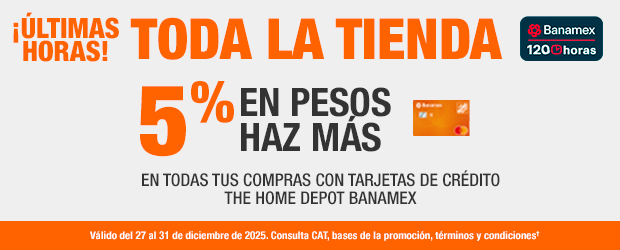 ¡Últimas horas! - Todo la tienda - 5% en pesos haz más