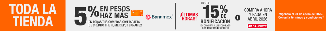 Todo la tienda - 5% en pesos haz más, 10% bbva de bonificación, ¡Últimas horas! hasta 15% de bonificación banorte
