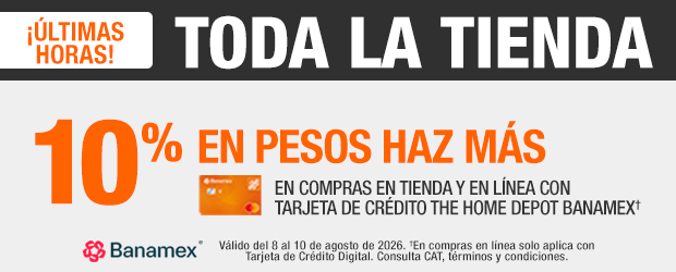 ¡Últimas horas! - Toda la tienda - 10% en pesos haz más