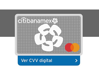 Ver CVV Digital Citibanamex App