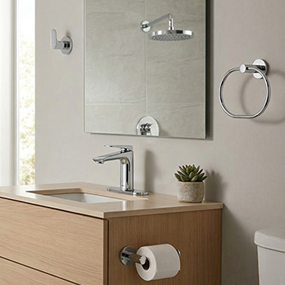 ACCESORIOS PARA BAÑO CROMADOS DE MOEN LÍNEA AKAMYS