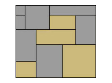 Gráfico de variación de color regular de un piso