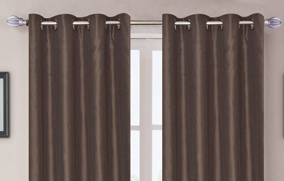 Paquete de 4 ganchos para cortinas de cristal, soportes de cortina  plateados para cortinas de montaje en pared, ganchos decorativos de metal  para cortinas de cortina de metal decorativo : Hogar y Cocina 
