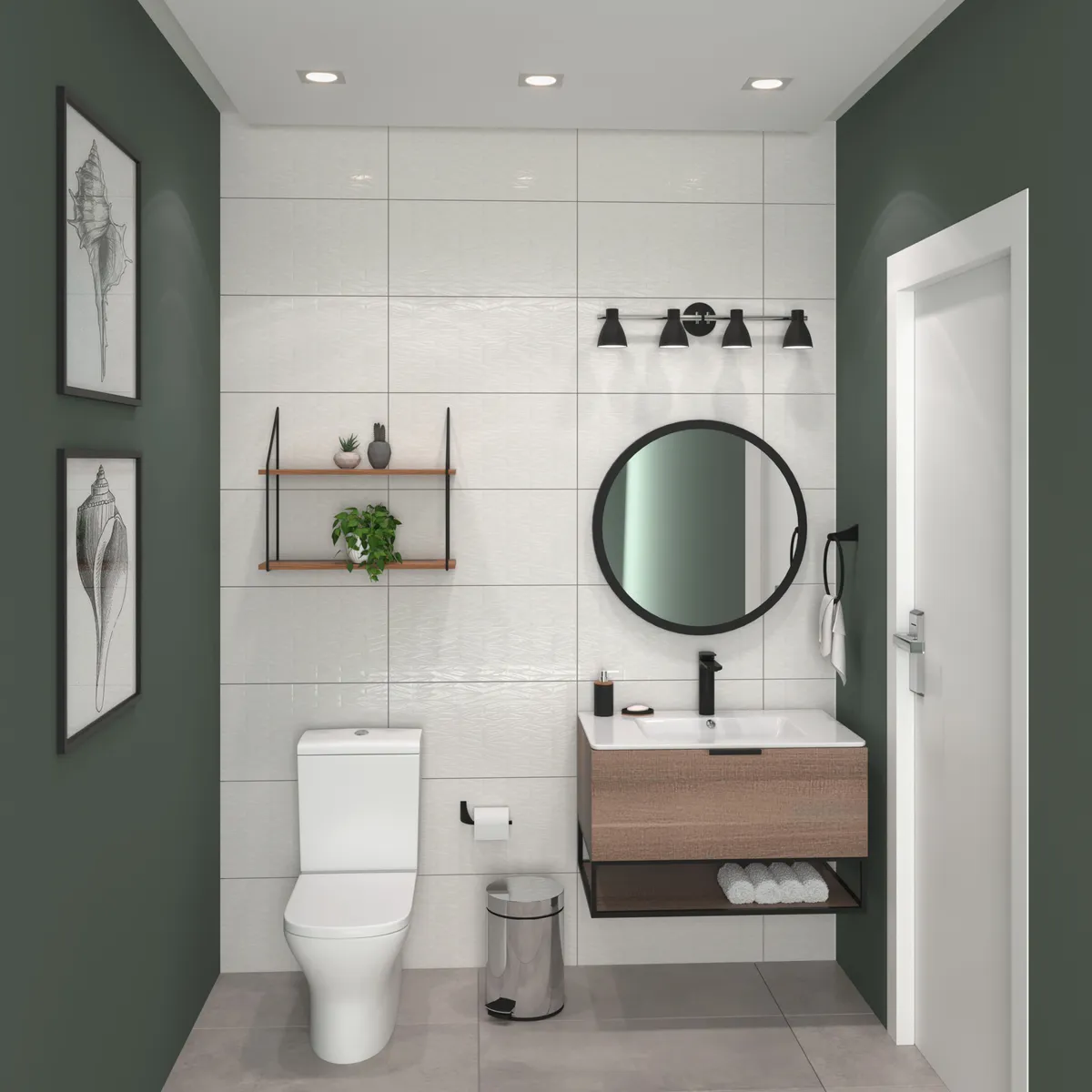 Piso de baño pequeño