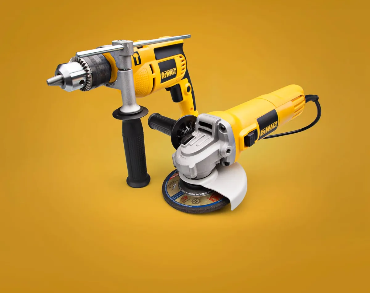 Rotomartillo y miniesmeriladora Dewalt