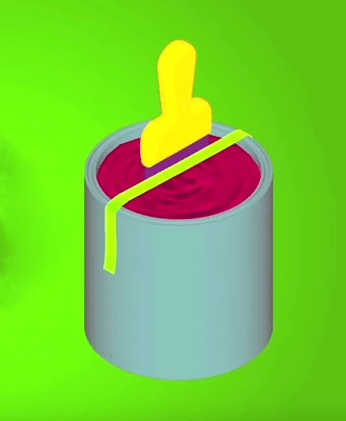 lata pintura rosa