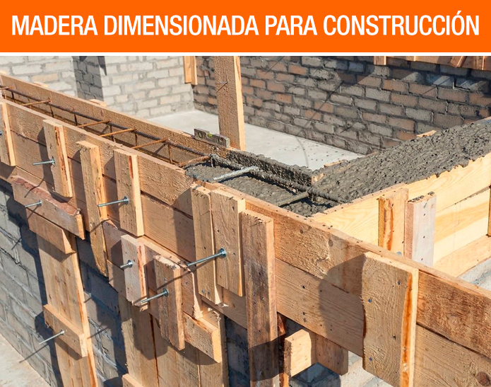 Madera dimensionada para construcción
