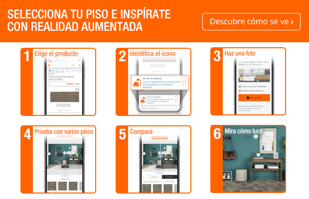 Selecciona tu piso e inspírate con realidad aumentada