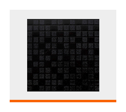 Piso de tipo Antiderrapante: Mosaico con diseño de pequeños cuadros (teselas) en color negro