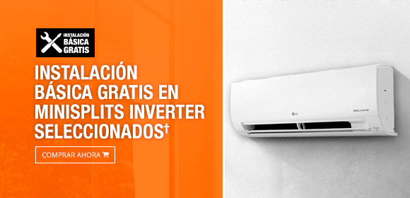 Instalación básica gratis en minisplits inverter seleccionados†