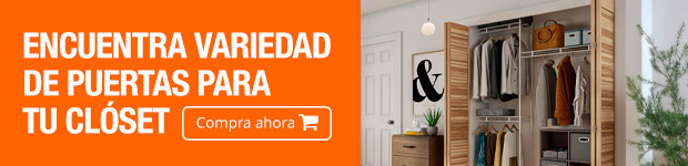 Encuentra variedad de puertas para tu clóset