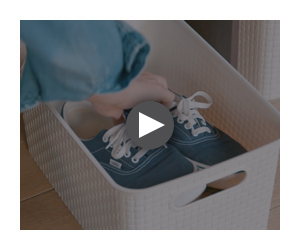 Zapatos ordenados y listos para usar