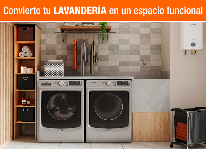 Convierte tu lavandería en un espacio funcional