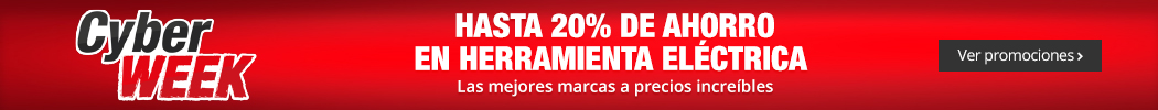 Hasta 20% de ahorro en herramienta eléctrica