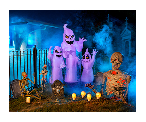 Cementerio de Halloween en casa