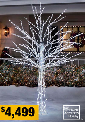 Árbol luz blanca 2.4 m