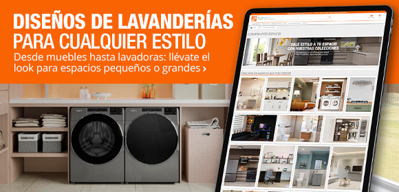 Diseños de lavanderías para cualquier estilo - Desde muebles hasta lavadoras: llévate el look para espacios pequeños o grandes
