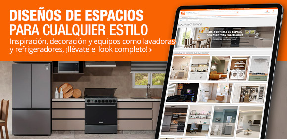 Diseños de espacios para cualquier estilo - Inspiración, decoración y equipos como lavadoras y refrigeradores, ¡llévate el look completo!