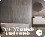 Panel PVC acabado mármol o espejo