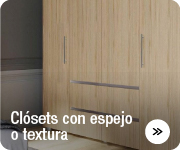 Clósets con espejo o textura