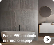 Panel PVC acabado mármol o espejo