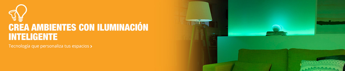 Crea ambientes con iluminación inteligente