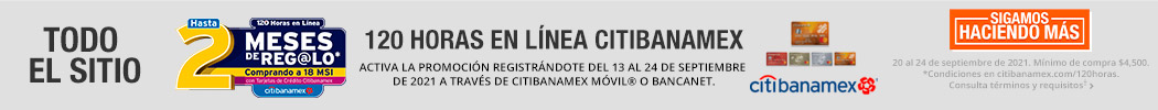 Promociones bancarias 120 HRS CITIBANAMEX