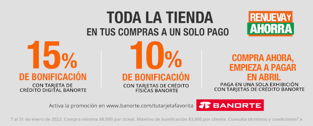 Promociones bancarias Banorte Renueva 2022
