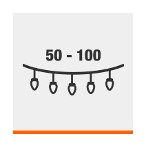 De 50 a 100 luces