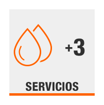 3 regaderas o más