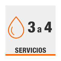 3 regaderas o más