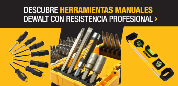 Descubre herramientas manuales DeWalt con resistencia profesional