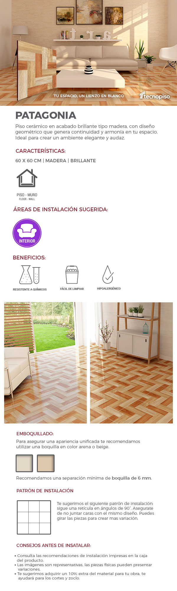 Piso Cerámico Patagonia Tecnopiso