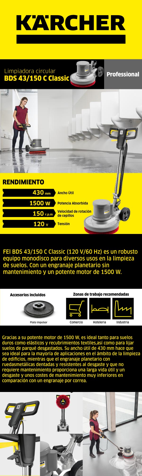 Limpiadora Circular Karcher BDS 43/150