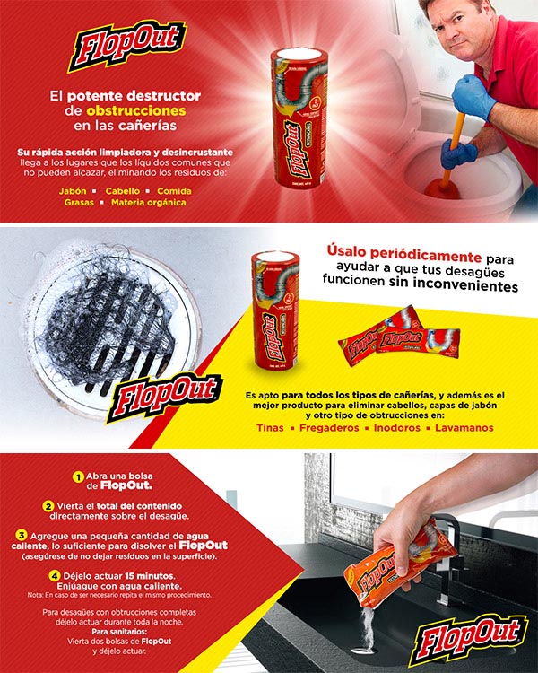 Destapacaños Polvo Flop Out