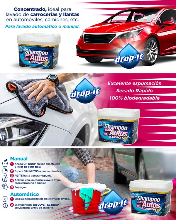 Shampoo para Autos Drop It