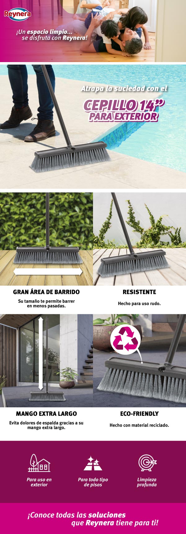 Cepillo para Exterior Reynera