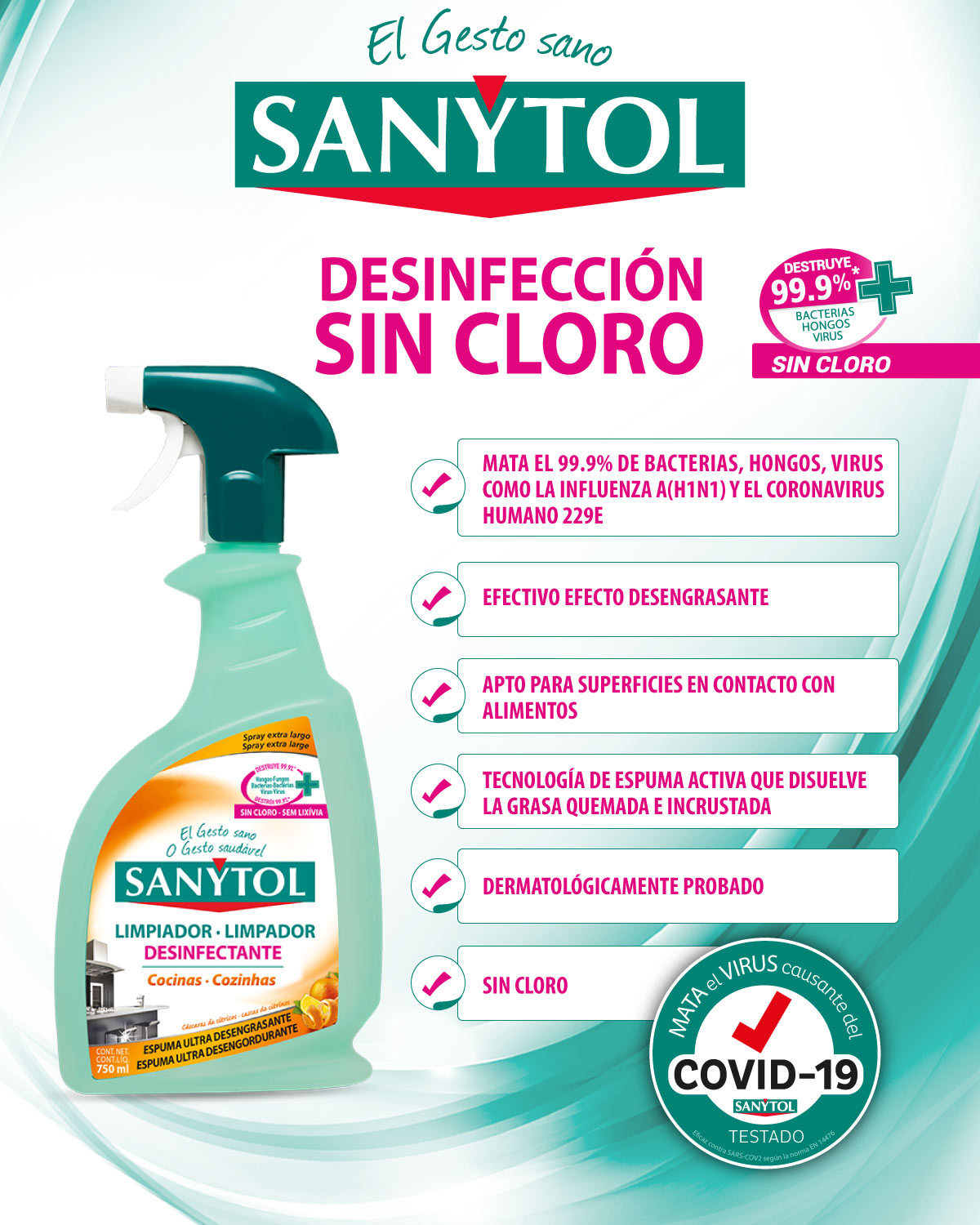 Limpiador Desinfectante Sanytol