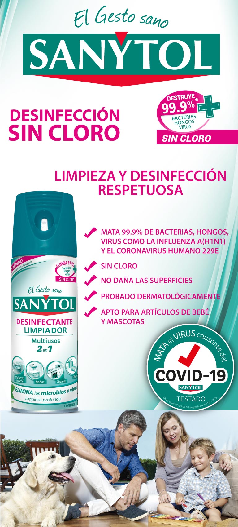 Limpiador Desinfectante Sanytol