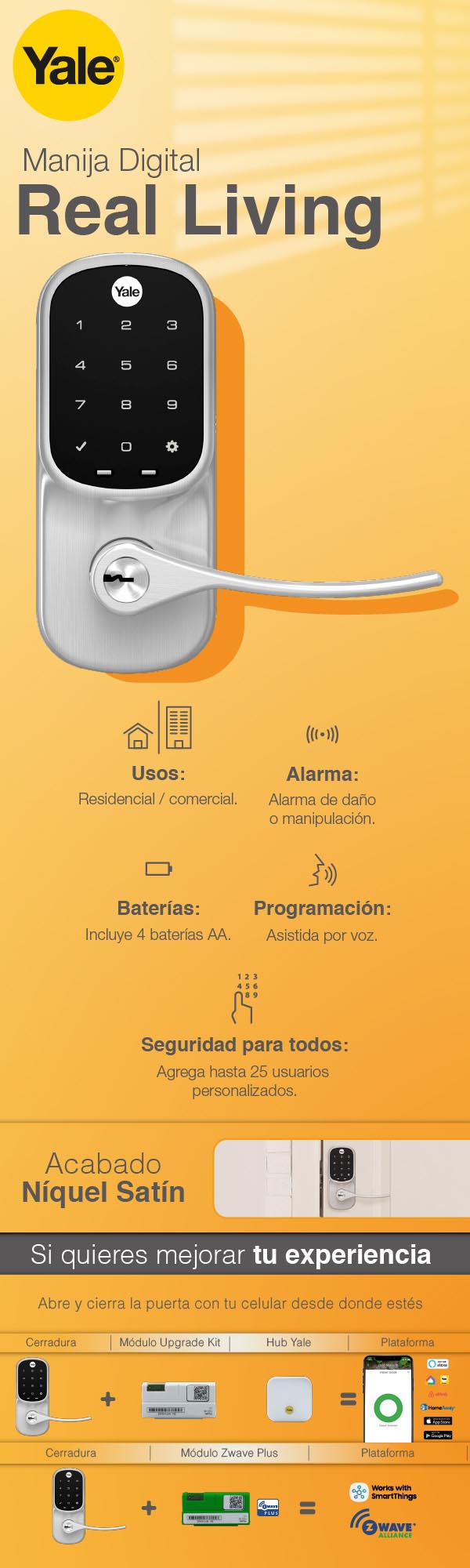 Manija Inteligente YALE