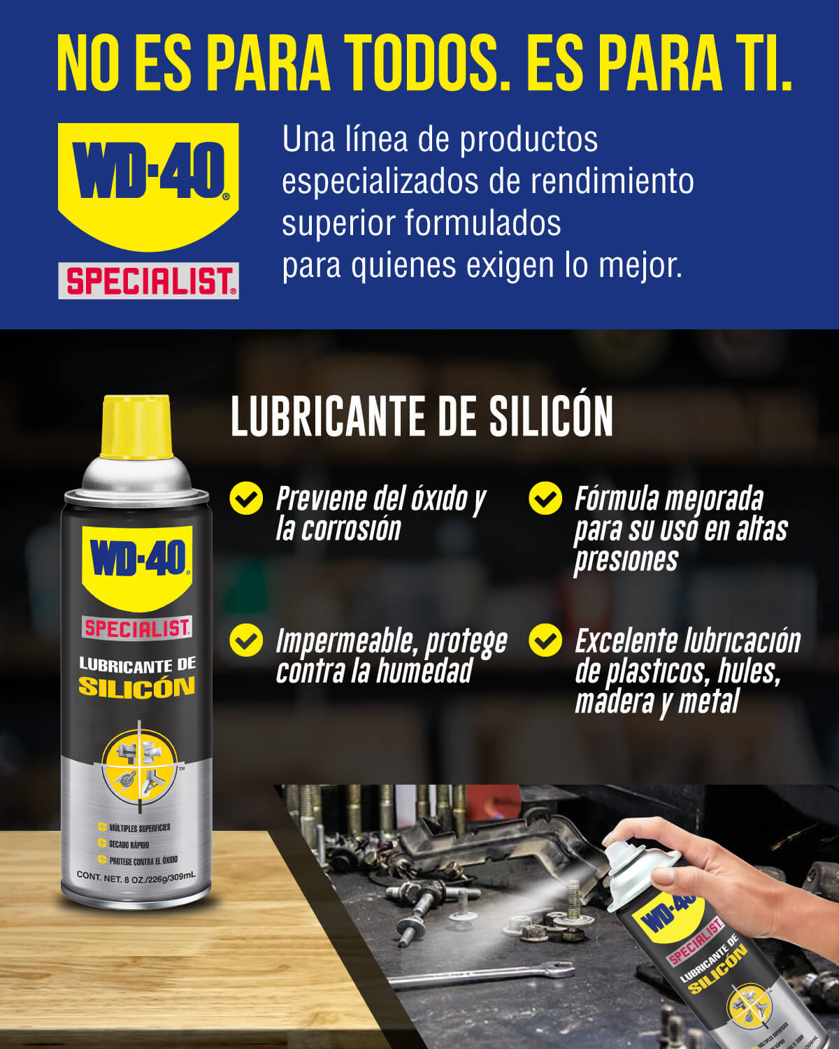 WD40 Specialist Specialist Lubricante silicon